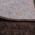 Tapete Peludo Apolo 1,00 x 1,50 Chocolate | Prata Têxtil